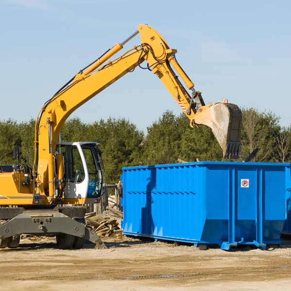 are there any restrictions on where a residential dumpster can be placed in Kendall